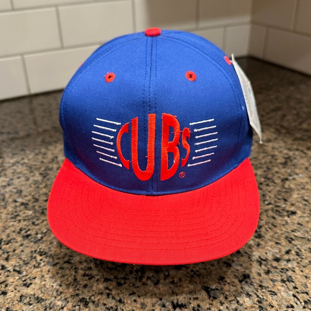 Vtg 90s Chicago Cubs Annco Snapback MLB Deadstock New
